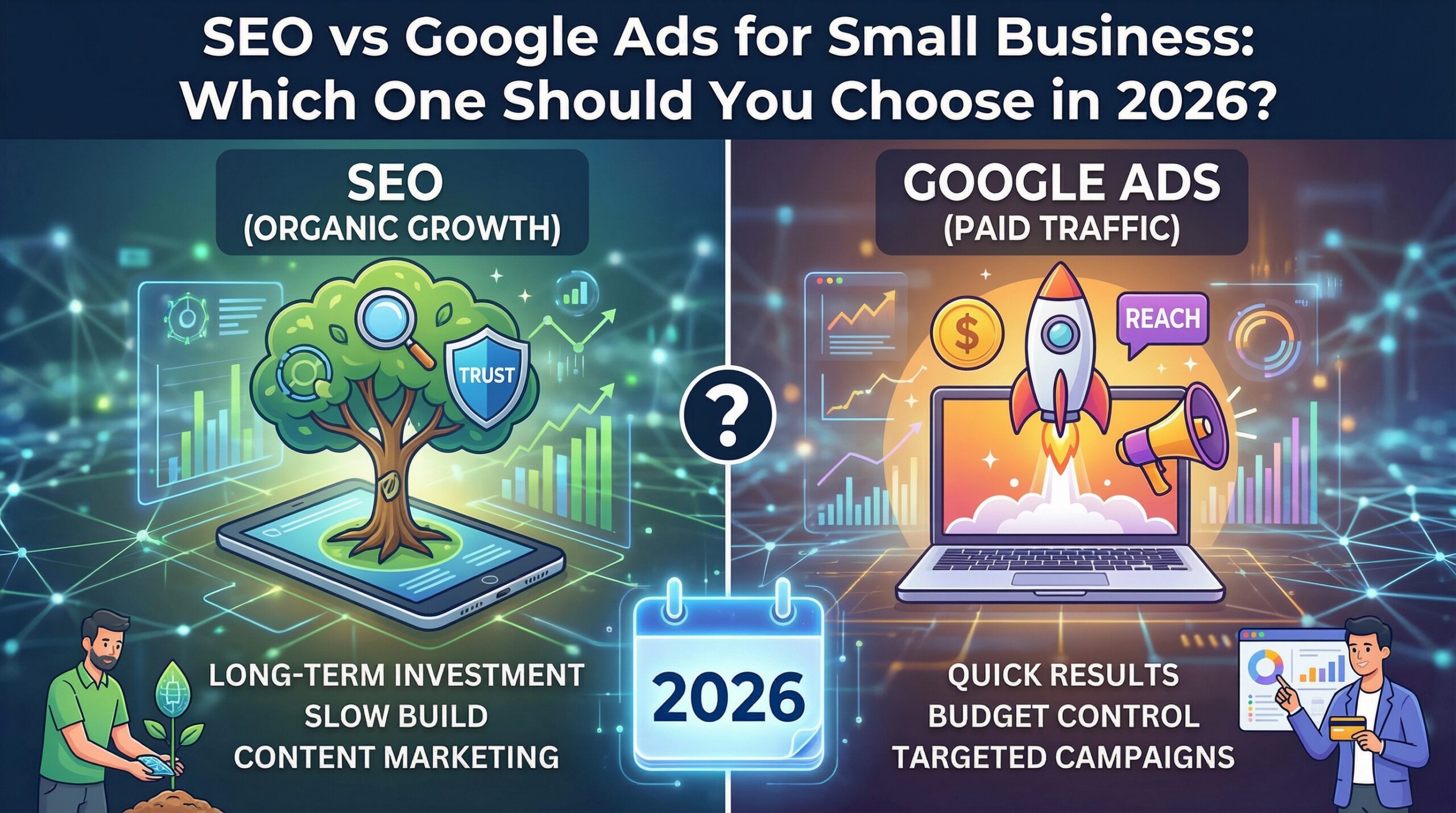 SEO vs Google Ads for small business