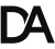 DigitalAbdul logo monogram with the letters D and A
